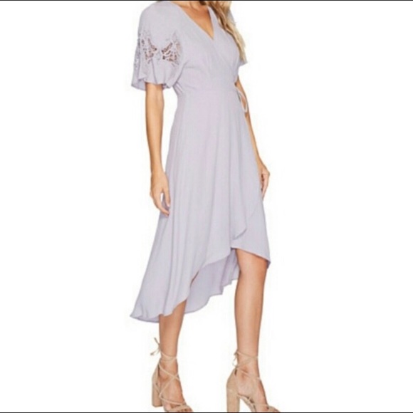 ASTR - NWOT Lavender Midi Wrap Dress - Picture 2 of 7